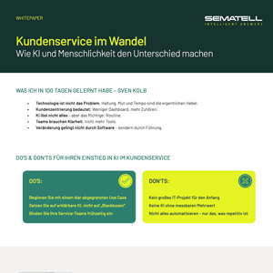 Perpsektivpapier Kundenservice Wandel